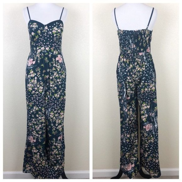 Band of Gypsies Pants - EUC Floral Print Jumpsuit